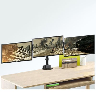 13. Maclean MC-811 desk mount for 3 monitors (desktop; 17" - 27"; max. 20kg)