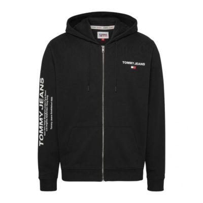 Tommy Hilfiger TJM Reg Entry Zip Hoodie Men's Black - DM0DM17783-BDS