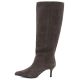 3. Women's leather boots with a high heel, insulated, brown, Big Star UU274497