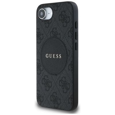 2. Guess 4G Circle Classic Logo MagSafe case for iPhone 16e - black