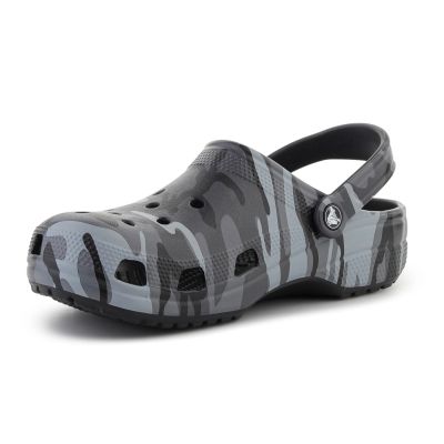 3. CROCS CLASSIC CAMOUFLAGE CLOG BLACK/SLATE GRAY 211936-0DD