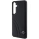 6. Mercedes Leather Curved Stitches case for Samsung Galaxy S24 - black