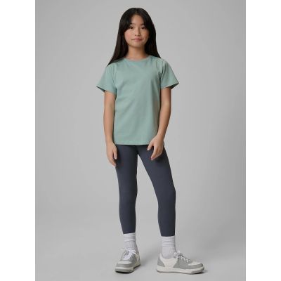 3. Regular plain girls' T-shirt 4F 4FJRSS26TTSHF3554-12S