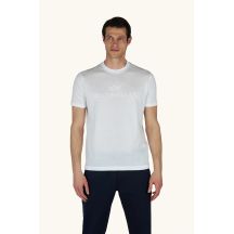 Paul&Shark Men's T-shirt made of cotton and lyocell, light ecru (26411007-108) - classic comfort