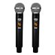 12. DNA DVS2 - Wireless microphone, 2x handheld transmitter + base, UHF band 560-590 MHz