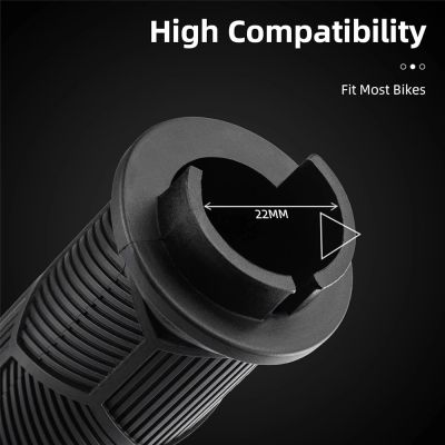 4. Rockbros 40720007003 bicycle grips with reflector - blue