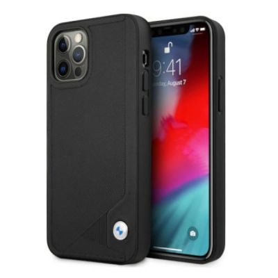BMW Leather Deboss Case for iPhone 12 / iPhone 12 Pro - Black