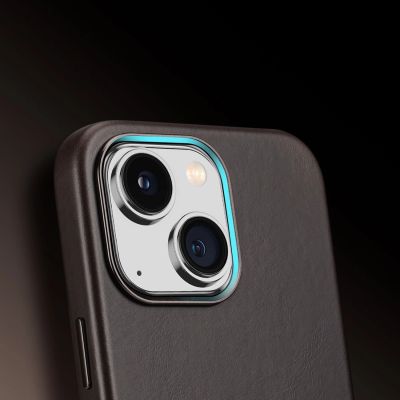 4. Dux Ducis Naples Case for iPhone 14 Plus Leather Cover (MagSafe Compatible) Dark Brown