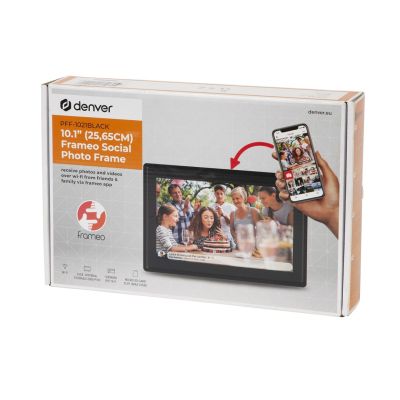 3. Denver PFF-1021BLACK Digital Photo Frame Black 25.6 cm (10.1") Touchscreen Wi-Fi