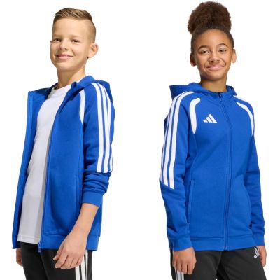 adidas Tiro 26 League Sweat Full Zip Hoodie for Kids Blue KF9102