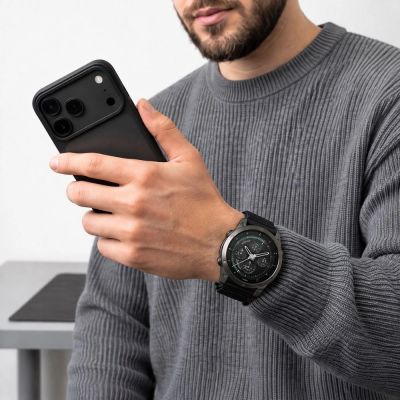 4. Tech-Protect NylonLoop Band for Garmin Fenix 5 / 6 / 6 Pro / 7 / 8 / 8 Pro / 9 / 9 Pro (47mm) - black