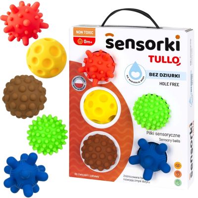 2. TULLO Sensory Balls Sensory Balls without holes, 5 pcs.