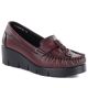 Vinceza 39990 Burgundy Leather Wedge Moccasins