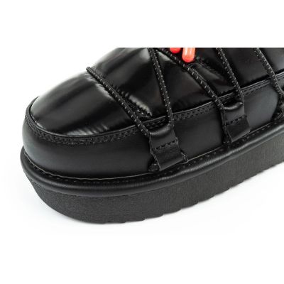 15. D.Franklin women's snow boots winter fashionable insulated ankle boots black