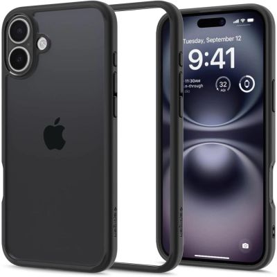 Spigen Ultra Hybrid iPhone 16 Case - Matte Black