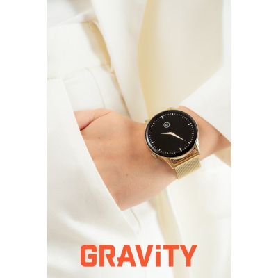 3. Smartwatch Gravity Gold Strap + Bracelet GT11-1