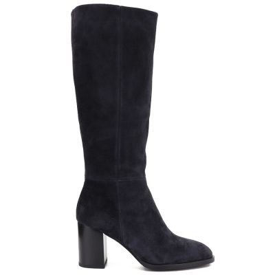 2. Grey Leather Heeled Women’s Boots Vinceza 67049