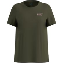 Women’s short-sleeve ODLO T-shirt crew neck s/s COTTON BLEND UNLIMITED, green