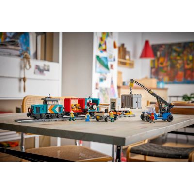 12. LEGO City 60509 - Harbor Cargo Train, Crane and Truck