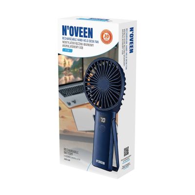 8. NOVEEN F120 USB Rechargeable Hand-held Desk Fan