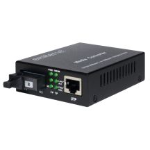 Emiter EM/1GB-ETH-1XSC-1550 WDM Ethernet Fiber Optic Converter 10/100/1000 Mbps RJ45/1xSC SM 9/125 (Tx 1550nm / Rx 1310nm) 20km