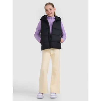 2. Children's down vest with synthetic filling 4F 4FJRAW25TVJAU331-20S