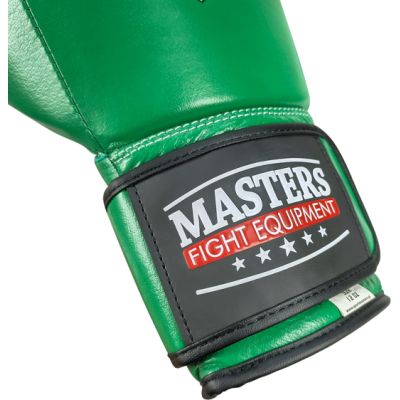 18. RBT-GREENSTRIKE Leather Boxing Gloves 12 oz Green