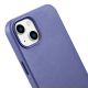 9. iCarer Case Leather Cover Genuine Leather iPhone 14 Plus Light Purple (MagSafe Compatible)