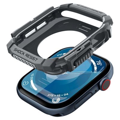 6. Spigen Rugged Armor Case for Apple Watch 10 46mm - Gray