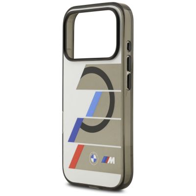 6. BMW M IML Metal Buttons Tricolor Lines MagSafe Case for iPhone 17 Pro Max - Gray