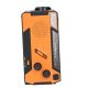 23. Extralink Solar Emergency Radio with Crank Dynamo Powerbank 4000mAh with SOS Flashlight SR-4000 Portable Analog Black, Orange