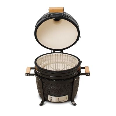 3. Kamado Bono Minimo Ceramic Grill 15” Kamado barbecue/grill Cart Charcoal (fuel) Black