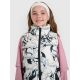 3. Girls' down vest with synthetic filling 4F 4FJRAW25TVJAF320-11A