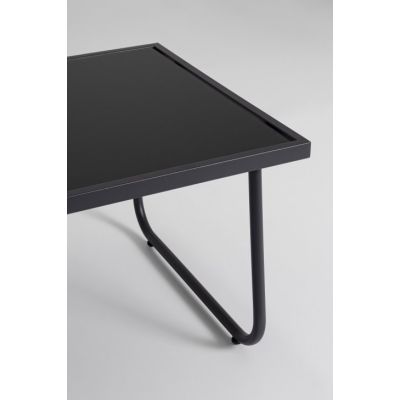 8. Black Forest Textilene Garden Furniture Set: Two Chairs, a Lounger and a Folding Table, Black