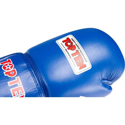 4. RTT-COMPETITION Leather Boxing Gloves 10oz (WORLD BOXING APPROVED)