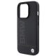 6. BMW Leather Hot Stamp iPhone 15 Pro Max Case - Black