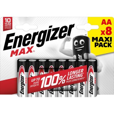 2. ENERGIZER MAX AA LR6 BATTERY. 8 pcs. ECO packaging