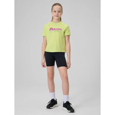 6. Girls' quick-drying sports T-shirt 4F 4FJRSS26TFTSF2386-45S