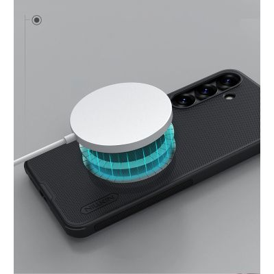 11. Nillkin Super Frosted Shield Pro Magnetic Case for Samsung S25+ with MagSafe - Black