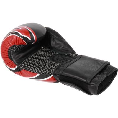 9. RBT-5A leather boxing gloves black and red