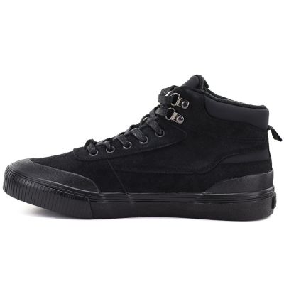 3. Men's high-top sneakers, insulated, black, Big Star UU174305