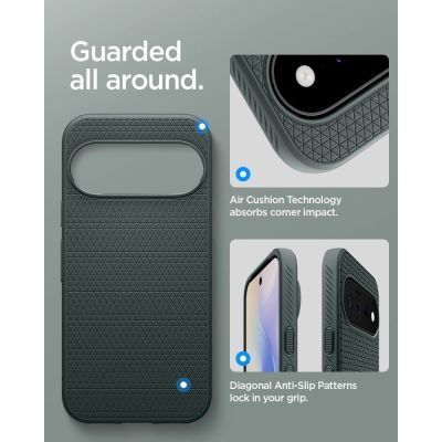 10. Spigen Liquid Air Mag MagSafe Case for Google Pixel 11 - Dark Green