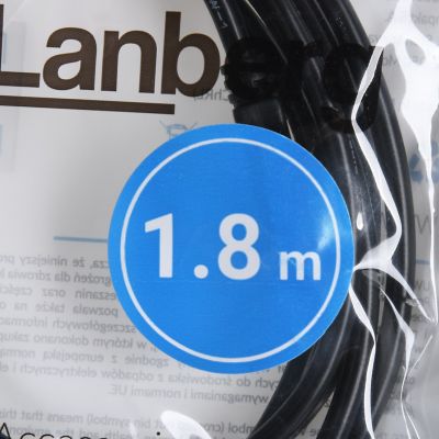 5. LANBERG USB-A 2.0 M/M CABLE 1.8M BLACK CA-USBA-20CU-0018-BK