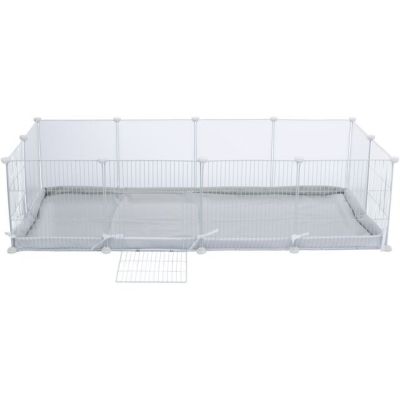 9. Indoor run, for guinea pigs/rabbits, white, 140 x 35 x 70 cm