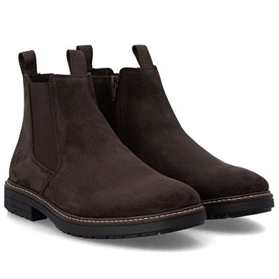 4. Men's brown insulated leather Chelsea boots Rieker 33180-28