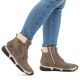 7. Women’s Brown Leather Lined Hiking-Style Ankle Boots Rieker 45925-25