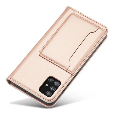 8. Magnet Card Case Case for Samsung Galaxy A12 5G Pouch Wallet Card Holder Pink