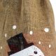 15. JUTE GIFT BAG 70X50CM SNOWMAN