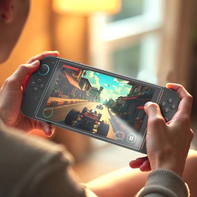 5. AmazingThing Radix Full Glass Tempered Glass for Nintendo Switch 2 (2 pcs.)