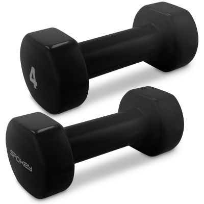 7. Vinyl dumbbells 2x4kg Spokey Shape SPK-943106